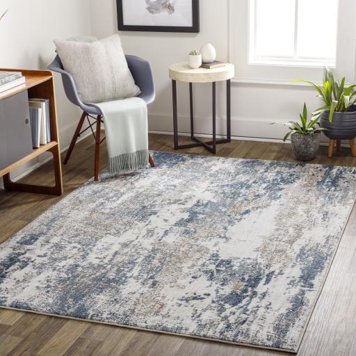 Surya Allegro ALG-2307 Ivory Light Gray 5'3" x 7' Rug