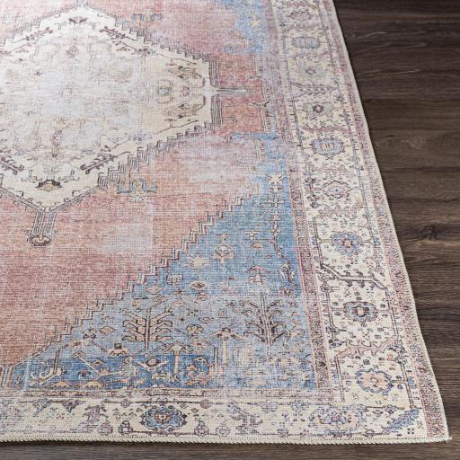 Surya Amelie AML-2320 Aqua Black 2' x 2'11" Rug