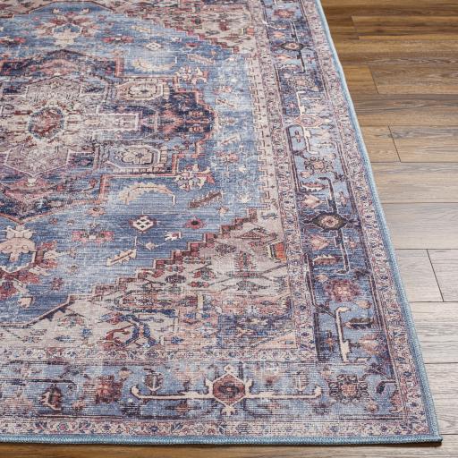 Surya Amelie AML-2377 Aqua Blue 2'7" x 7'10" Rug