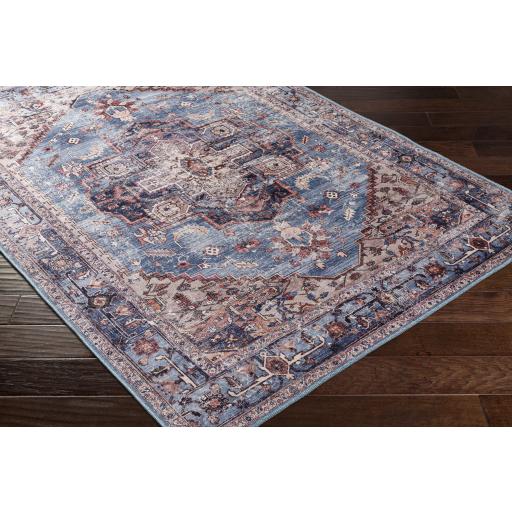 Surya Amelie AML-2377 Aqua Blue 2'7" x 7'10" Rug