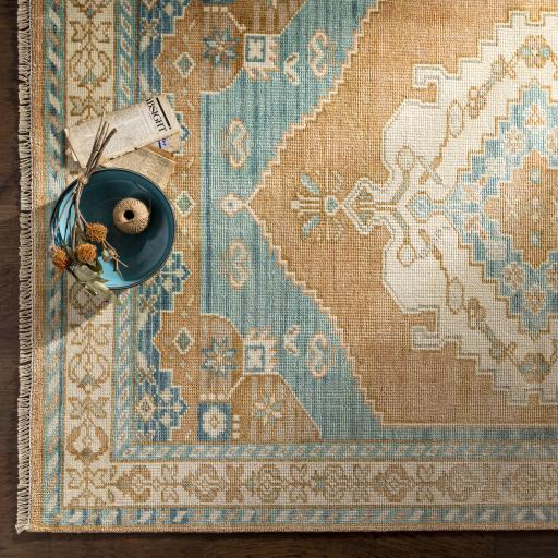 Surya Anadolu AAU-2308 Blue Camel 4' x 6' Rug