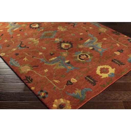 Surya Anastacia ANA-8411 Brick Red Coral 2' x 3' Rug