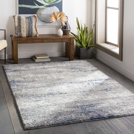 Surya Andorra ARD-2301 Aqua Charcoal 2' x 2'11" Rug