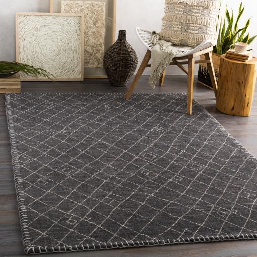 Surya Arlequin ARQ-2301 Black Ivory 2' x 3' Rug