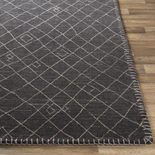 Surya Arlequin ARQ-2301 Black Ivory 2' x 3' Rug