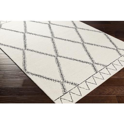 Surya Arsenal ARL-2302 Black Cream 9' x 12' Rug