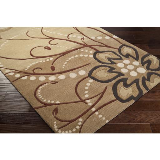 Surya Athena ATH-5006 Beige Brown 6' Square Rug