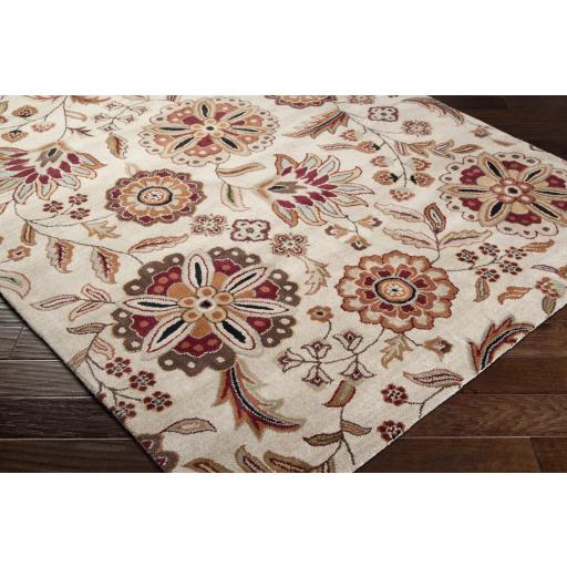 Surya Athena ATH-5035 Burgundy Dark Brown 9'9" Square Rug