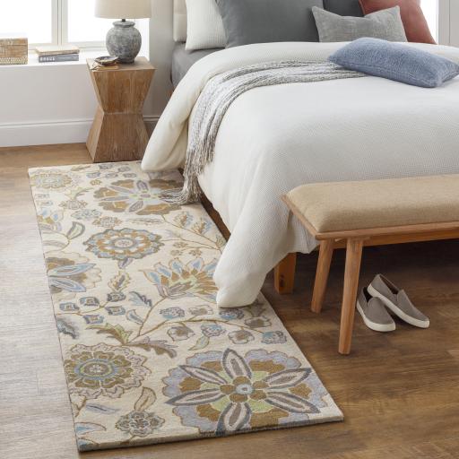 Surya Athena ATH-5063 Brown Denim 4' Square Rug