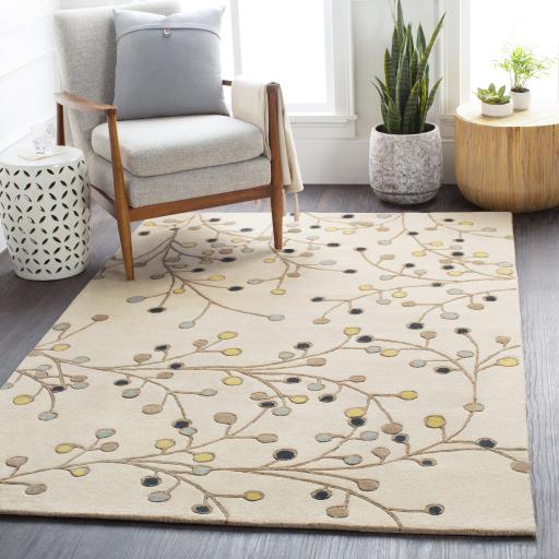 Surya Athena ATH-5116 Brown Denim 4' Round Rug