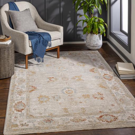 Surya Avant Garde AVT-2310 Brick Red Charcoal 2' x 2'11" Rug