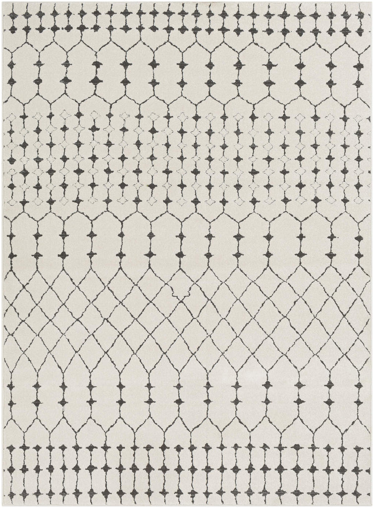 Surya Bahar BHR-2312 Charcoal Light Beige 6'7" Square Rug