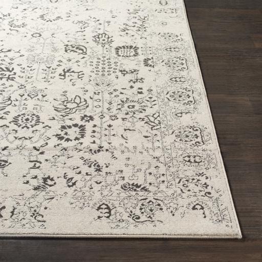 Surya Bahar BHR-2317 Charcoal Light Beige 2' x 2'11" Rug