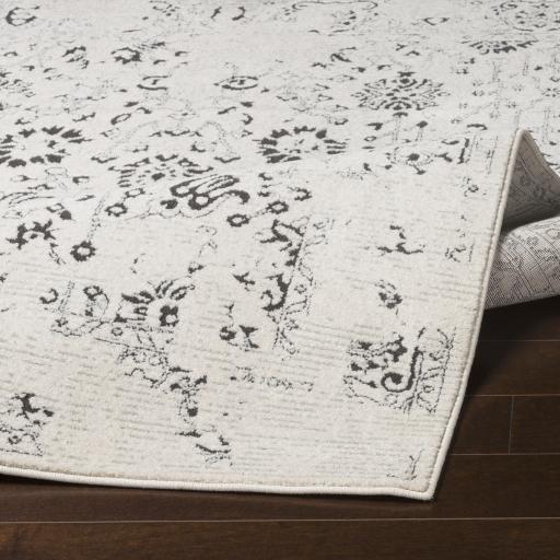 Surya Bahar BHR-2317 Charcoal Light Beige 5'3" x 7'3" Rug