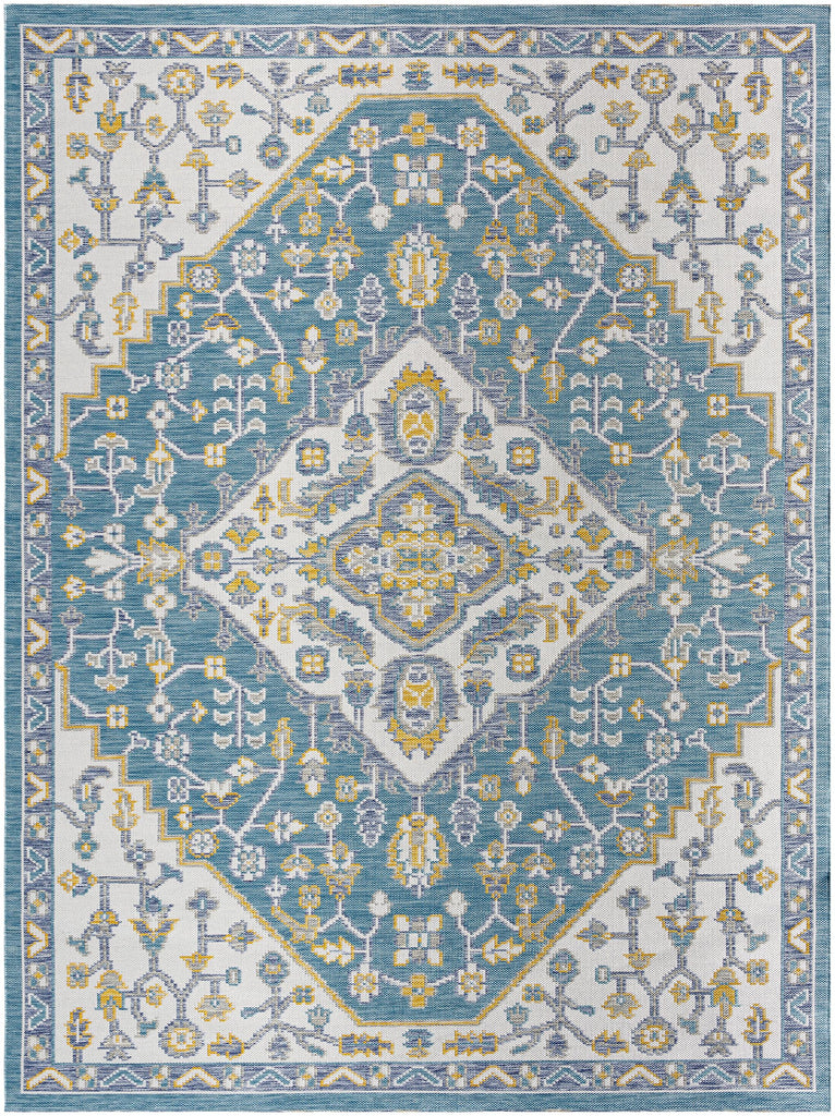 Surya Barbados BBD-2302 Dark Blue Light Gray 5'2" x 7' Rug