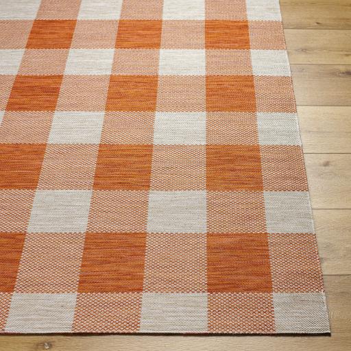 Surya Barbados BBD-2311 Burnt Orange Light Beige 5'2" x 7' Rug