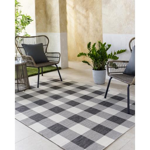 Surya Barbados BBD-2315 Black Off-White 5'2" x 7' Rug