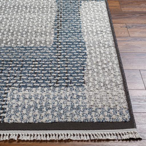 Surya Berlin BLR-2309 Dark Blue Dark Brown 5'3" x 7' Rug