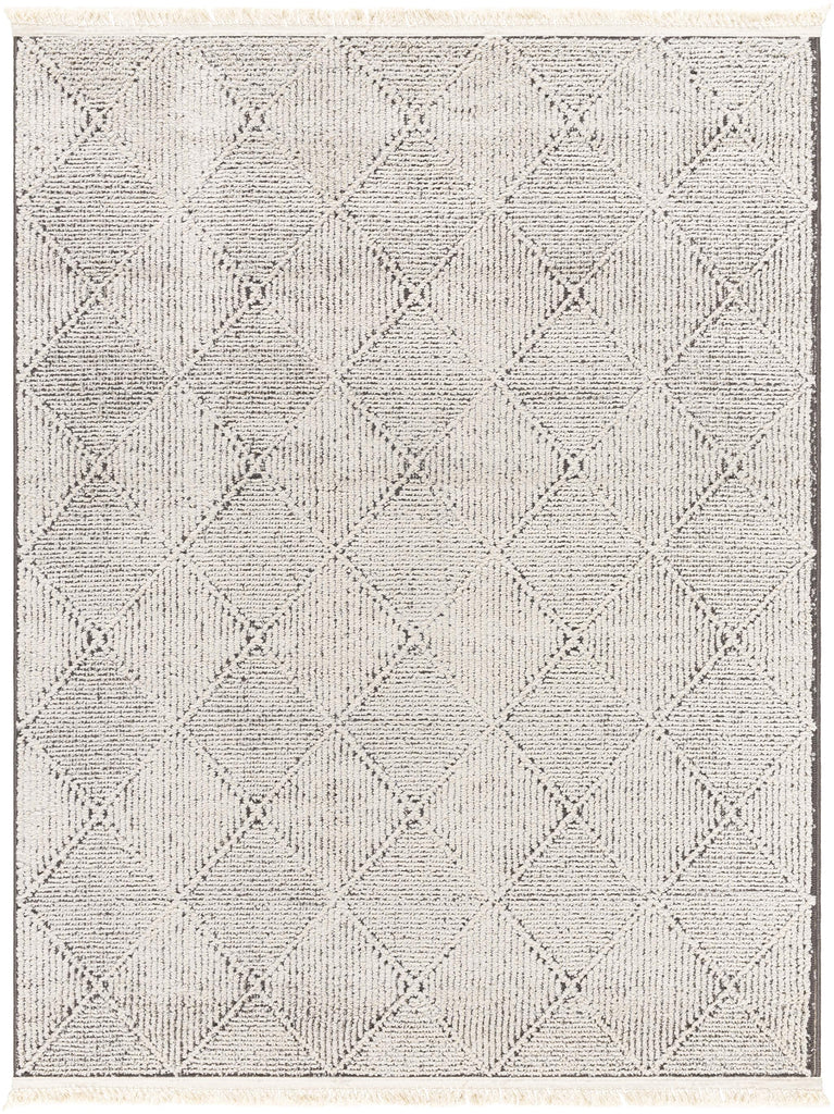 Surya Berlin BLR-2315 Black Ivory 5'3" x 7' Rug