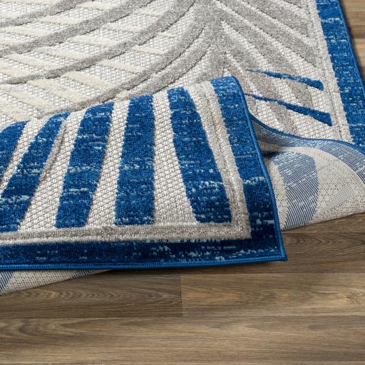 Surya Big Sur BSR-2312 Aqua Blue 2' x 2'11" Rug