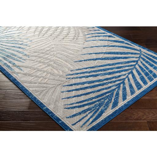 Surya Big Sur BSR-2312 Aqua Blue 2' x 2'11" Rug