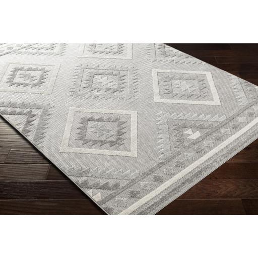 Surya Big Sur BSR-2313 Charcoal Cream 2' x 2'11" Rug