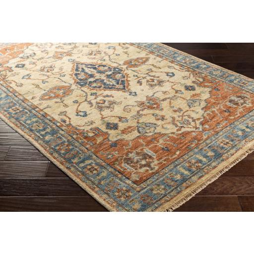 Surya Biscayne BSY-2300 Aqua Brick Red 6' x 9' Rug