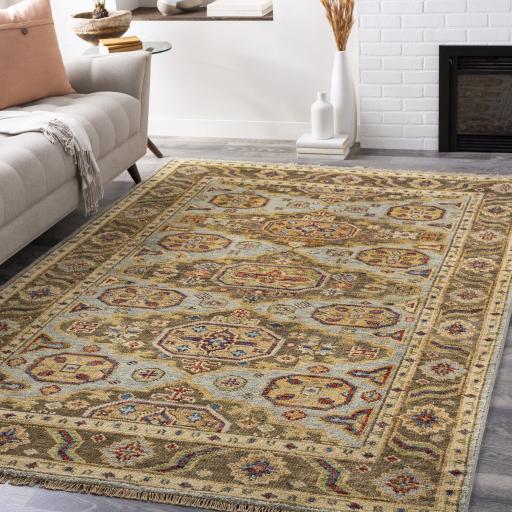 Surya Biscayne BSY-2303 Aqua Blue 2' x 3' Rug