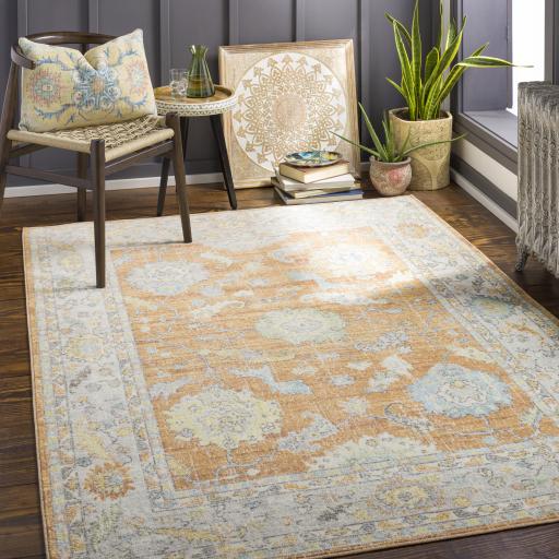 Surya Bodrum BDM-2338 Bright Yellow Camel 6'11" x 9' Rug