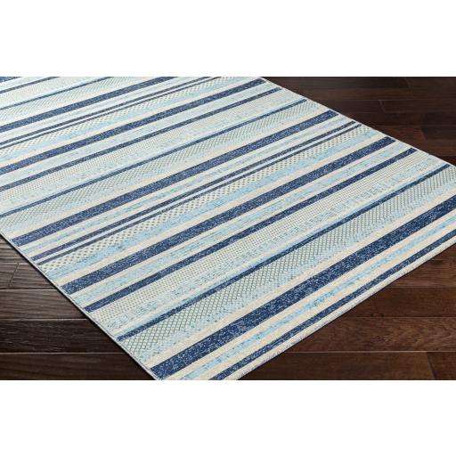 Surya Bodrum BDM-2341 Aqua Blue 5'3" x 7'3" Rug