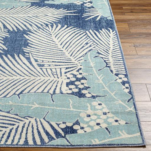 Surya Bodrum BDM-2345 Blue Cream 5'3" x 7'3" Rug