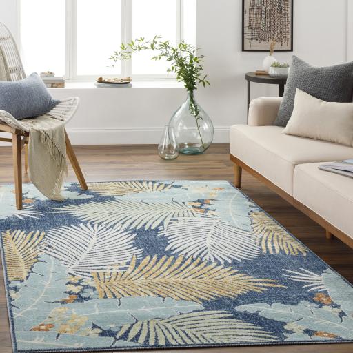 Surya Bodrum BDM-2346 Blue Dark Blue 5'3" x 7'3" Rug