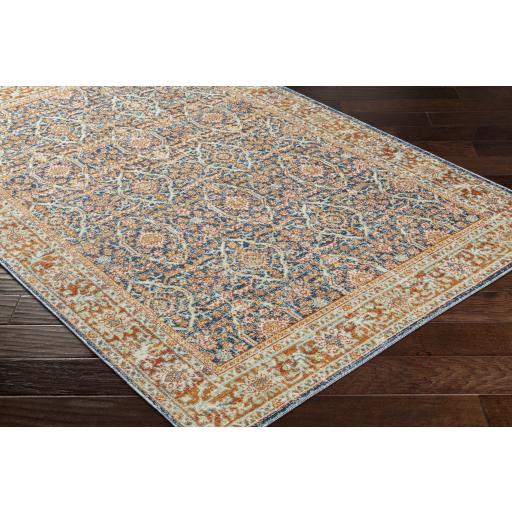 Surya Bodrum BDM-2348 Blue Burnt Orange 5'3" x 7'3" Rug