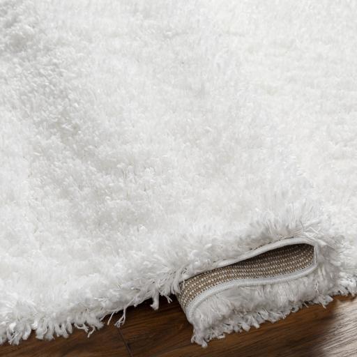 Surya Bogota Shag BTG-2300 White 5'3" x 7' Rug