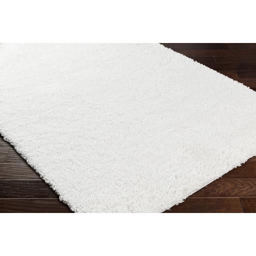 Surya Bogota Shag BTG-2300 White 5'3" x 7' Rug