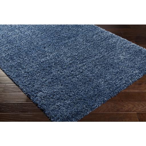 Surya Bogota Shag BTG-2308 Dark Blue 5'3" x 7' Rug