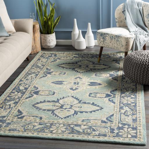 Surya Bonifate BFT-1000 Blue Dark Blue 2' x 3' Rug