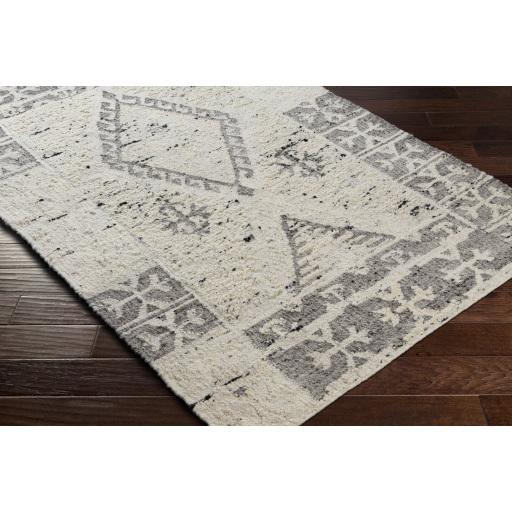 Surya Bremen BEN-2304 Black Charcoal 6' x 9' Rug