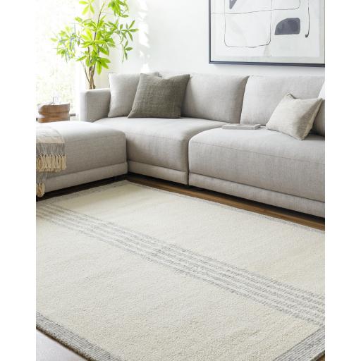 Surya Brook BKO-2318 Cream Gray 5' x 7'6" Rug