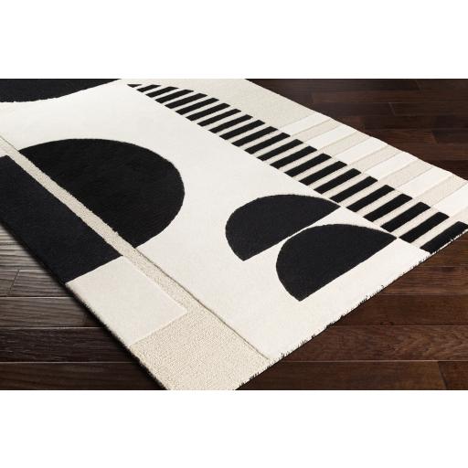 Surya Brooklyn BRO-2304 Black Cream 10' x 14' Rug