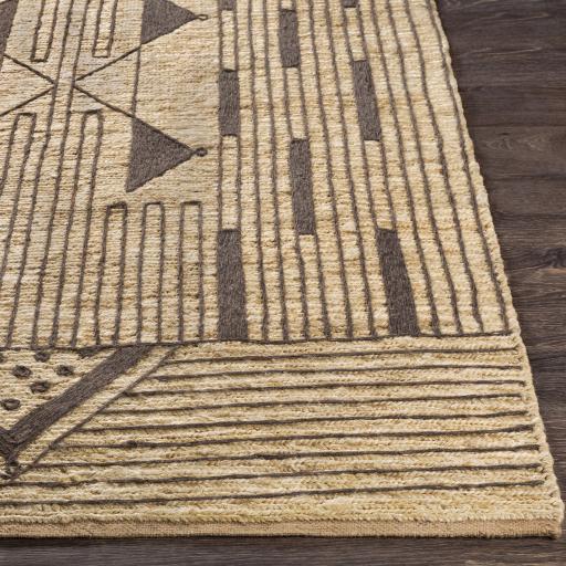 Surya Brookwood BKD-2300 Charcoal Wheat 2'6" x 8' Rug