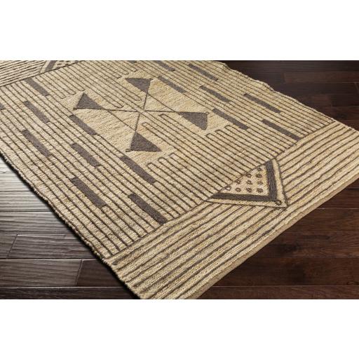 Surya Brookwood BKD-2300 Charcoal Wheat 2'6" x 8' Rug