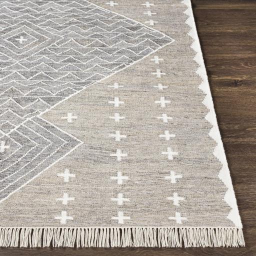 Surya Bursa BUR-2301 Charcoal Cream 2' x 3' Rug