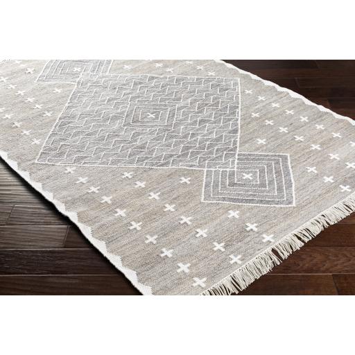 Surya Bursa BUR-2301 Charcoal Cream 2' x 3' Rug