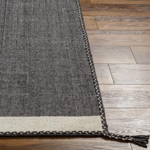 Surya Bushra BUS-2301 Beige Black 6' x 9' Rug