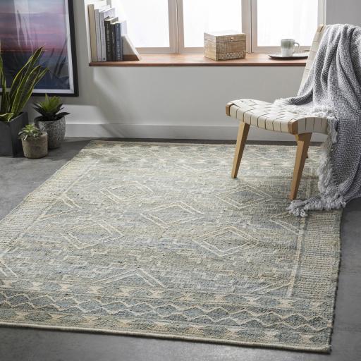 Surya Cadence CEC-2302 Dusty Sage Ivory 2' x 3' Rug