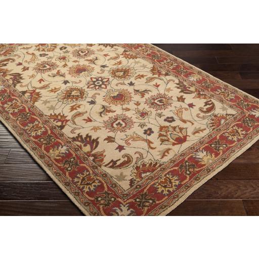 Surya Caesar CAE-1001 Brick Red Brown 4' Square Rug