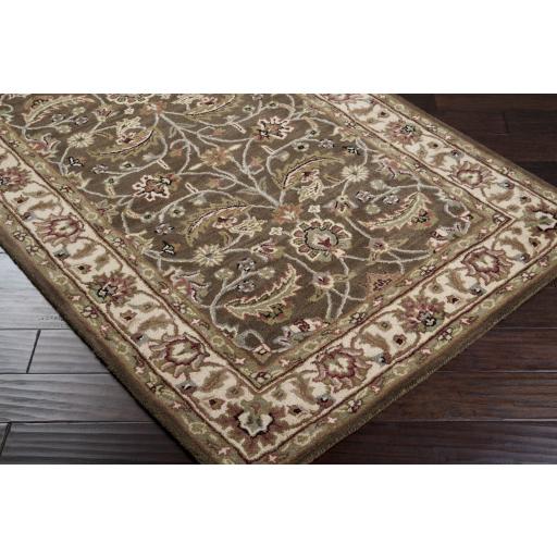 Surya Caesar CAE-1003 Black Dark Brown 4' Round Rug