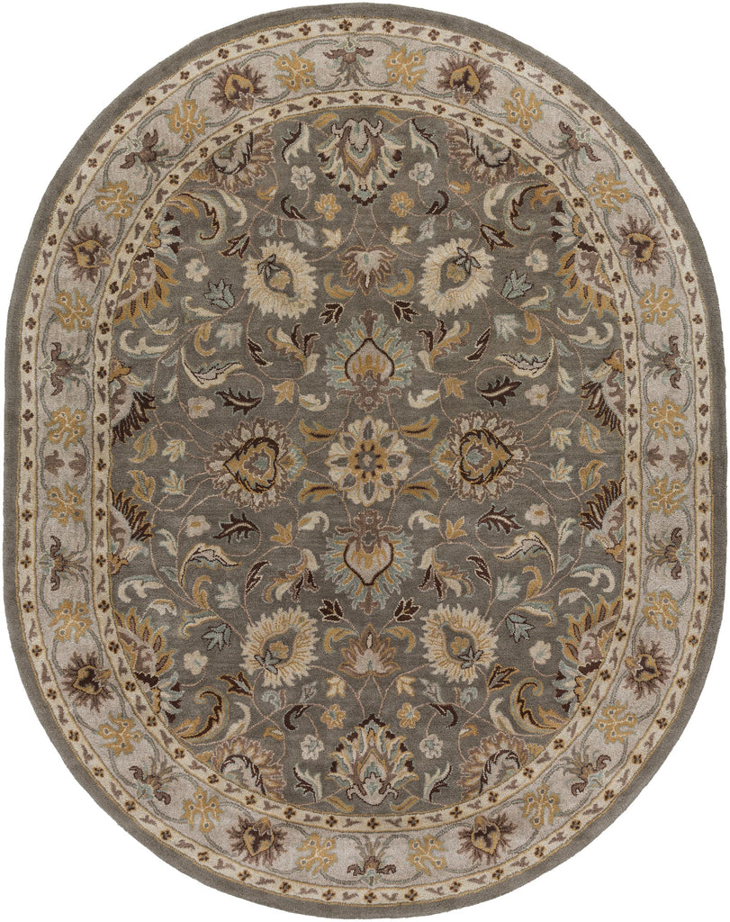 Surya Caesar CAE-1005 Charcoal Dark Brown 4' Round Rug