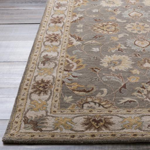 Surya Caesar CAE-1005 Charcoal Dark Brown 4' Square Rug